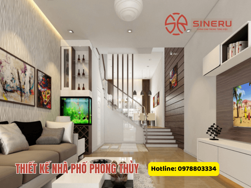 thiết kế nhà phố phong thủy