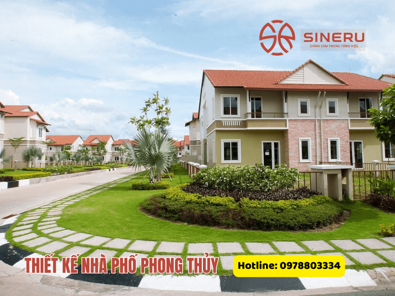 thiết kế nhà phố phong thủy