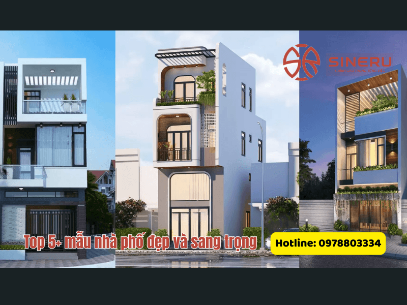 mẫu nhà phố đẹp và sang trọng nhất năm