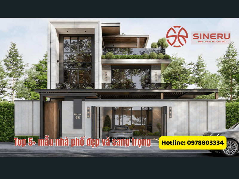 mẫu nhà phố đẹp và sang trọng nhất năm