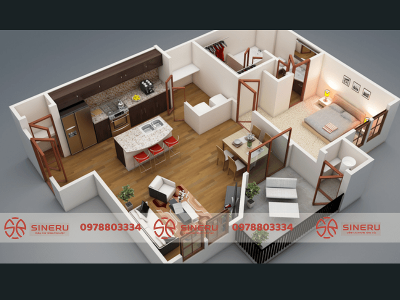 thiết kế thi công nhà phố phong thủy